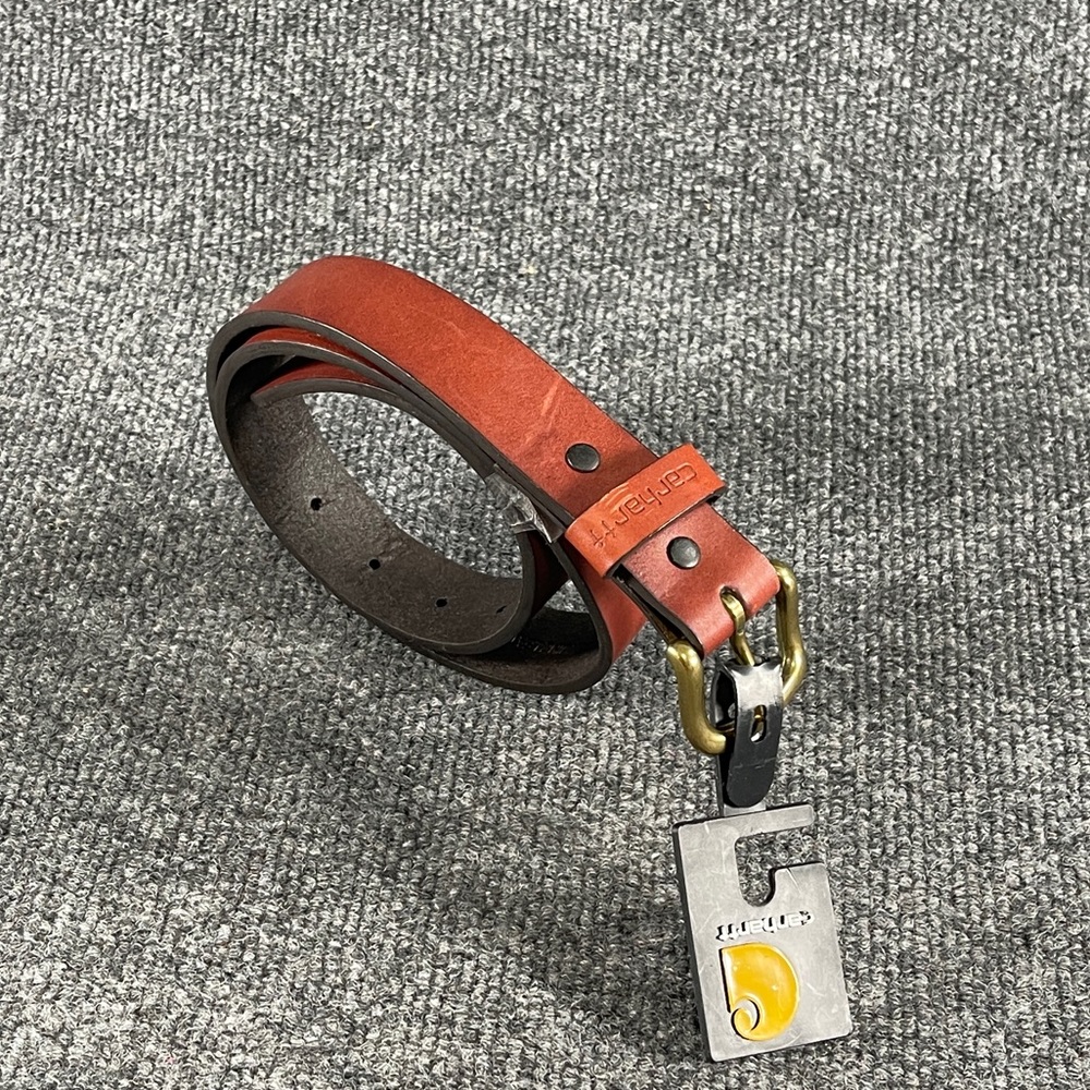 *NWT Carhartt Youth  Casual Rugged Genuine Leather Belt - Picture 6 of 12
